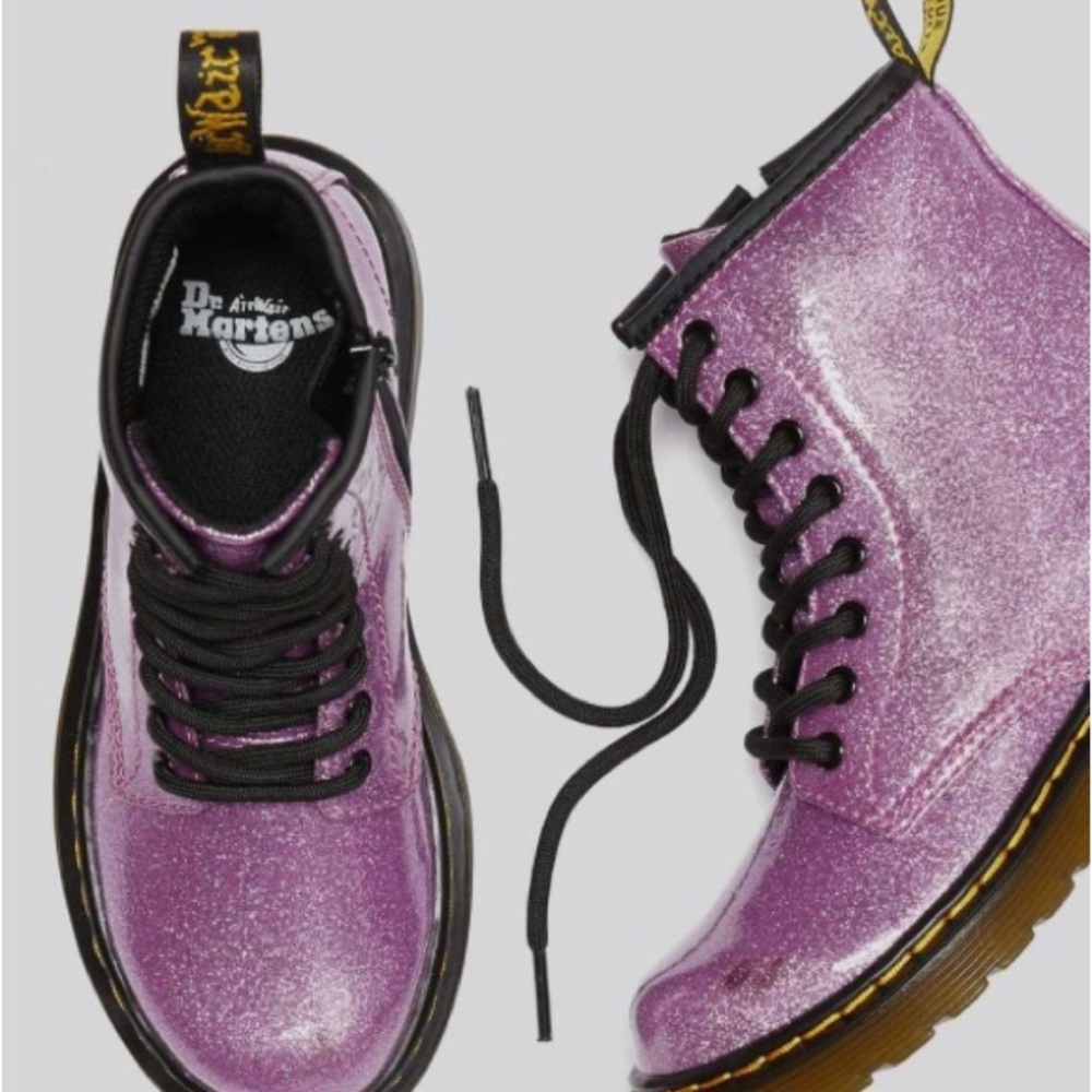 Pink Glitter Doc Martens